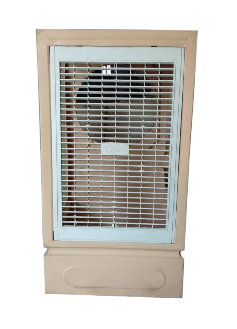 Rotomoulded air-cooler cabinet with front grille